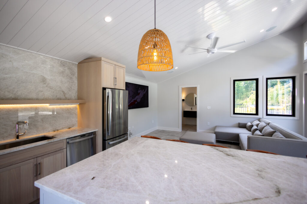 Interior view of Ballymeade pool house electrical installation by Daniel Sinclair Electrician